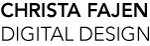 Christa Fajen, digital design Logo